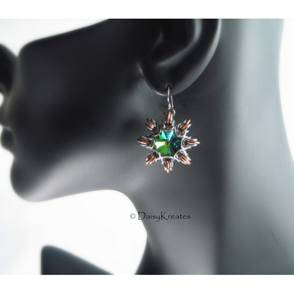 Brilliant colors of Swarovski Vitrail Medium comes thru bright and shiny