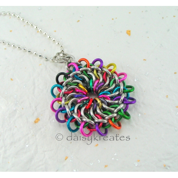 Colorful Mandala Pendant is bright and cheerful, lovely and charming!