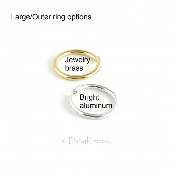 DIY kit large ring options for Ghenghiz Cohen bracelet