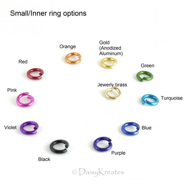 DIY kit small ring options for Ghenghiz Cohen bracelet