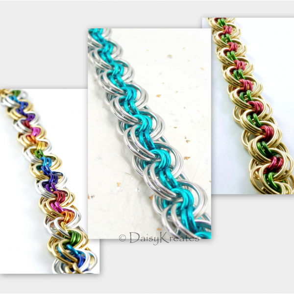 Ghenghiz Cohen chainmaille bracelet samples