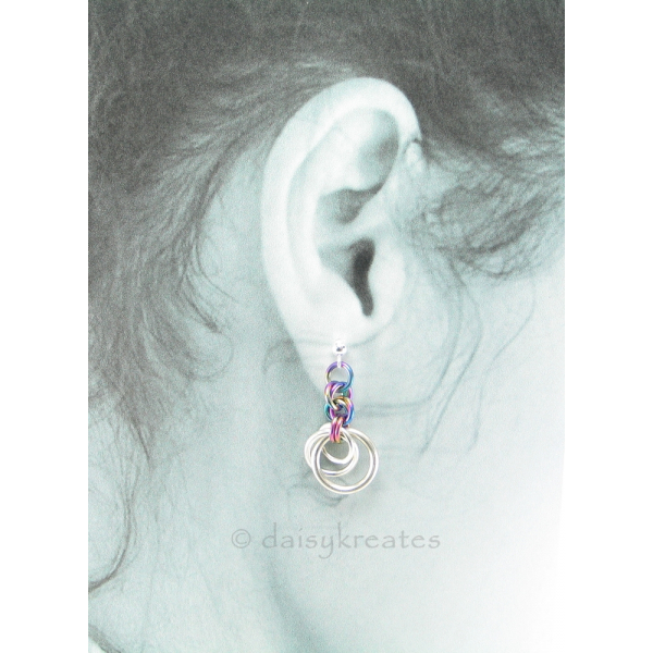 Also available with 925 sterling silver ear posts