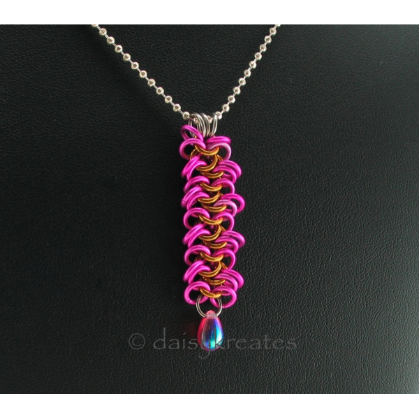 The glass bead is AB-coated on one side, clear on the other, offering two color