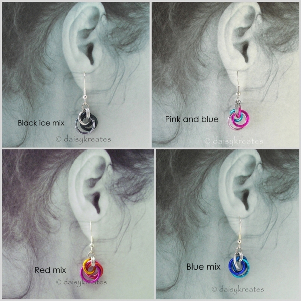 Color options for Petite Tea Rose Earrings