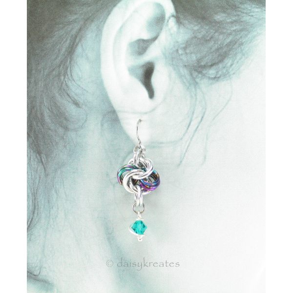 Rainbow Hugs and Silver Kisses Earrings