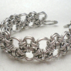 Hodo Chainmaille Bracelet in a cuff-like sturdy structure Hodo Chainmaille Bracelet in a cuff-like sturdy structure