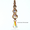 Golden Harvest Y necklace with Crystal clear AB focal drop bead