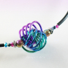 Three-Color Danish Knot Choker Necklace in Anodized Niobium Three-Color Danish Knot Choker Necklace in Anodized Niobium