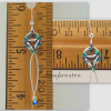 Each Nox earring measures 2 1/4 inches long, 1/2 inch wide Each Nox earring measures 2 1/4 inches long, 1/2 inch wide