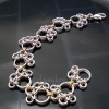 Paw Prints Chainmaille Bracelet with Mixed Metals Paw Prints Chainmaille Bracelet with Mixed Metals