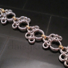 Paw Prints Chainmaille Bracelet with Mixed Metals Paw Prints Chainmaille Bracelet with Mixed Metals