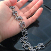 Paw Prints Chainmaille Bracelet with Mixed Metals