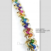 Ghenghiz Cohen Chainmaille Bracelet in rainbow colors