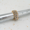 Chainmaille Vertebrae Finger Ring is measured at a popular 7 1/2 ring size