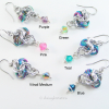 Rainbow Hugs and Silver Kisses Earrings