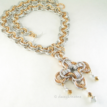 Ghenghiz Cohen necklace B2+1 Maltese cross focal