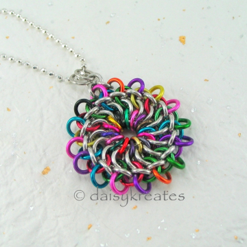 Colorful Mandala Pendant is bright and cheerful, lovely and charming!