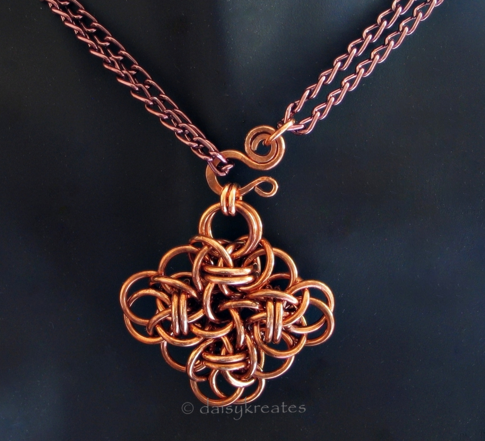 Pure Copper Chain Necklace Medieval Jewelry Chainmail Jewelry Bold