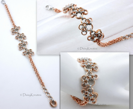 Bronze Four-Paws Chainmaille Bracelet
