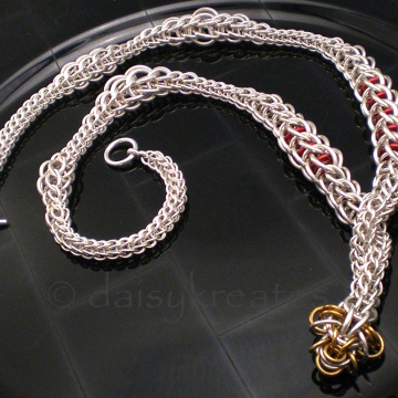 Sterling Silver Razzle Dazzle Statement Necklace in Graduated Full Persian