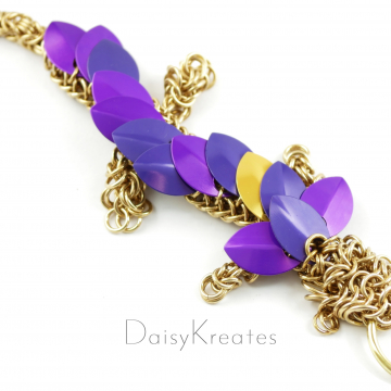 Aundrea's pet dragon chainmaille key fob